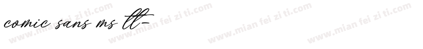 comic sans ms tt字体转换